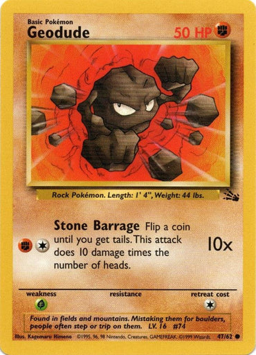Geodude (47/62) [Fossil Unlimited] (Online Only)