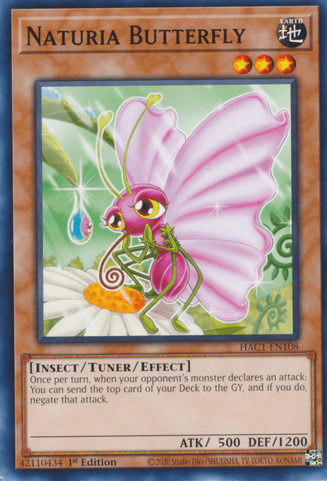 Naturia Butterfly [HAC1-EN108] Common (ONLINE ORDER ONLY)
