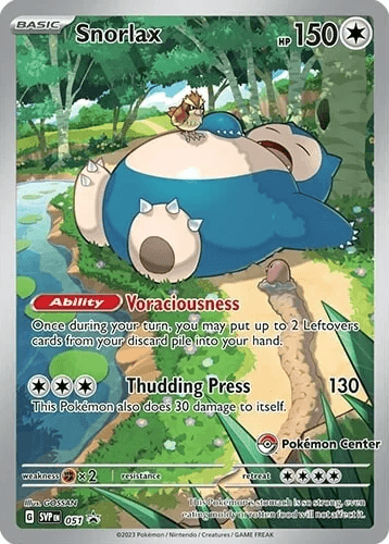 Snorlax (051) (Pokemon Center) [Scarlet & Violet: Black Star Promos] (ONLINE ORDER ONLY)