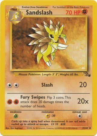 Sandslash (41/62) [Fossil Unlimited] (Online Only)