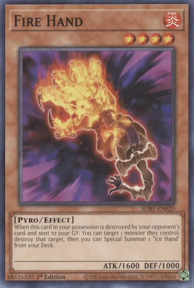 Fire Hand [SDBT-EN020] Common (ONLINE ORDER ONLY)