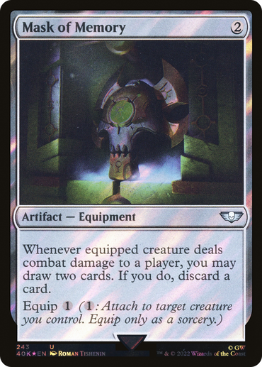 Mask of Memory (Rainbow Foil) [Secret Lair Drop Series]