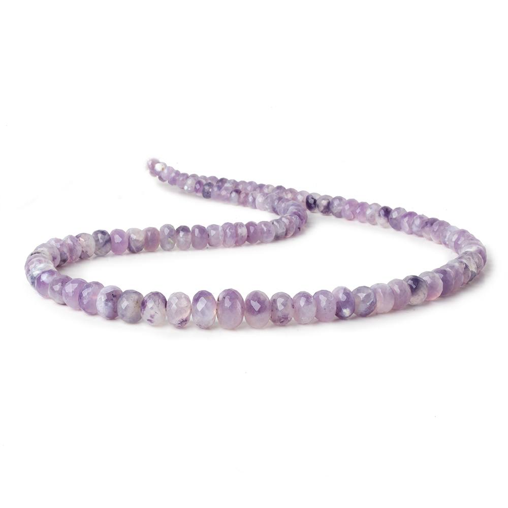 4mm - 9mm Morado Purple Opal faceted rondelles 18 inch 103 beads (ONLINE ORDER ONLY)