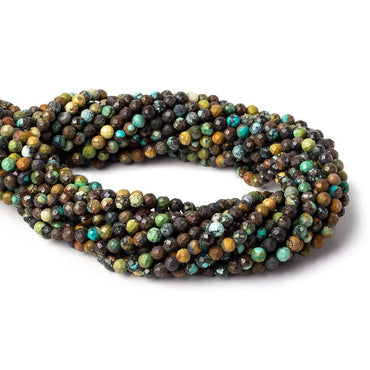 4mm African Turquoise Jasper faceted rounds 15.5 inch 104 beads (ONLINE ORDER ONLY)