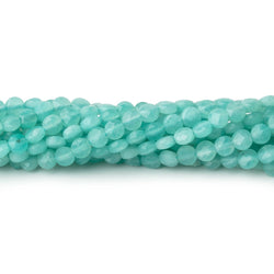 4mm Amazonite Checkerboard Faceted Calibrated Coins 12.25 inch 82 Beads (ONLINE ORDER ONLY)