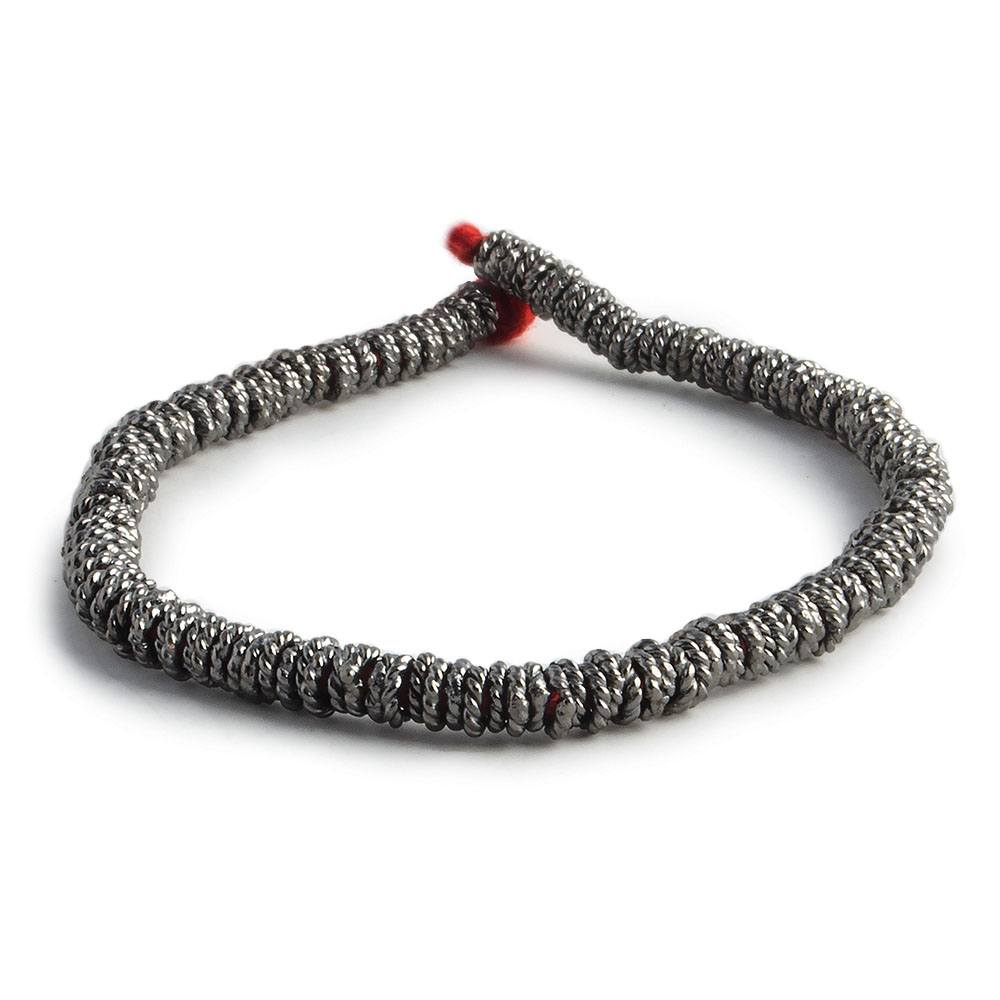 4mm Black Gold plated Twisted Jump Ring Strand 8 inch 163 pieces (ONLINE ORDER ONLY)