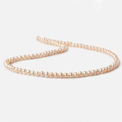 4.5x4mm Peach Off Round Freshwater Pearls 15 inch 100 pieces (ONLINE ORDER ONLY)