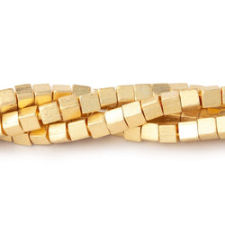 4mm Brushed Cube Beads (ONLINE ORDER ONLY)