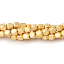 4mm Brushed Cube Beads with Rounded Corners (ONLINE ORDER ONLY)