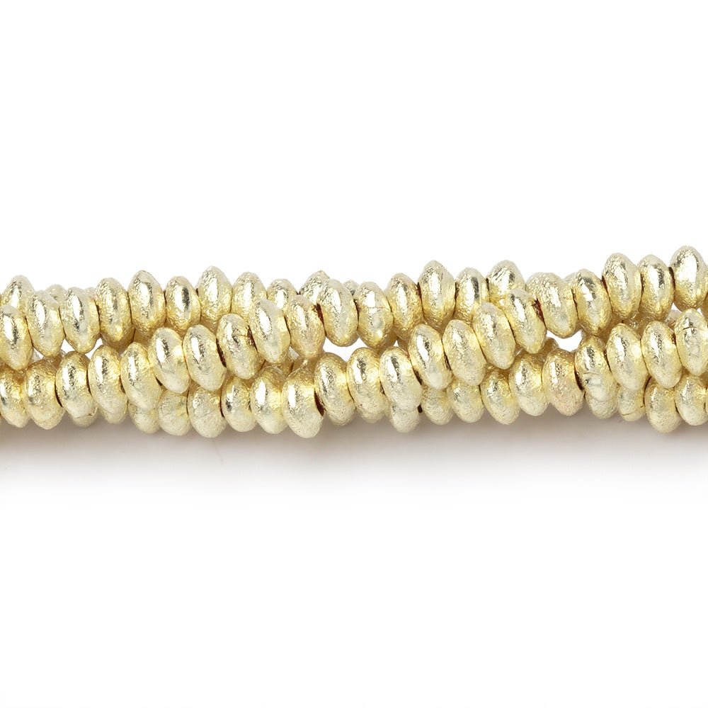 4mm Brushed Disc Beads (ONLINE ORDER ONLY)