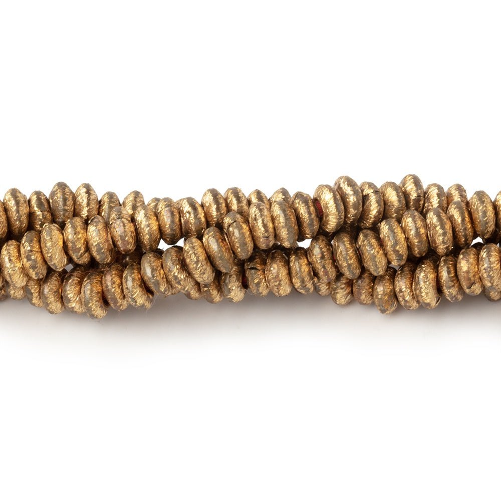 4mm Brushed Disc Beads (ONLINE ORDER ONLY)