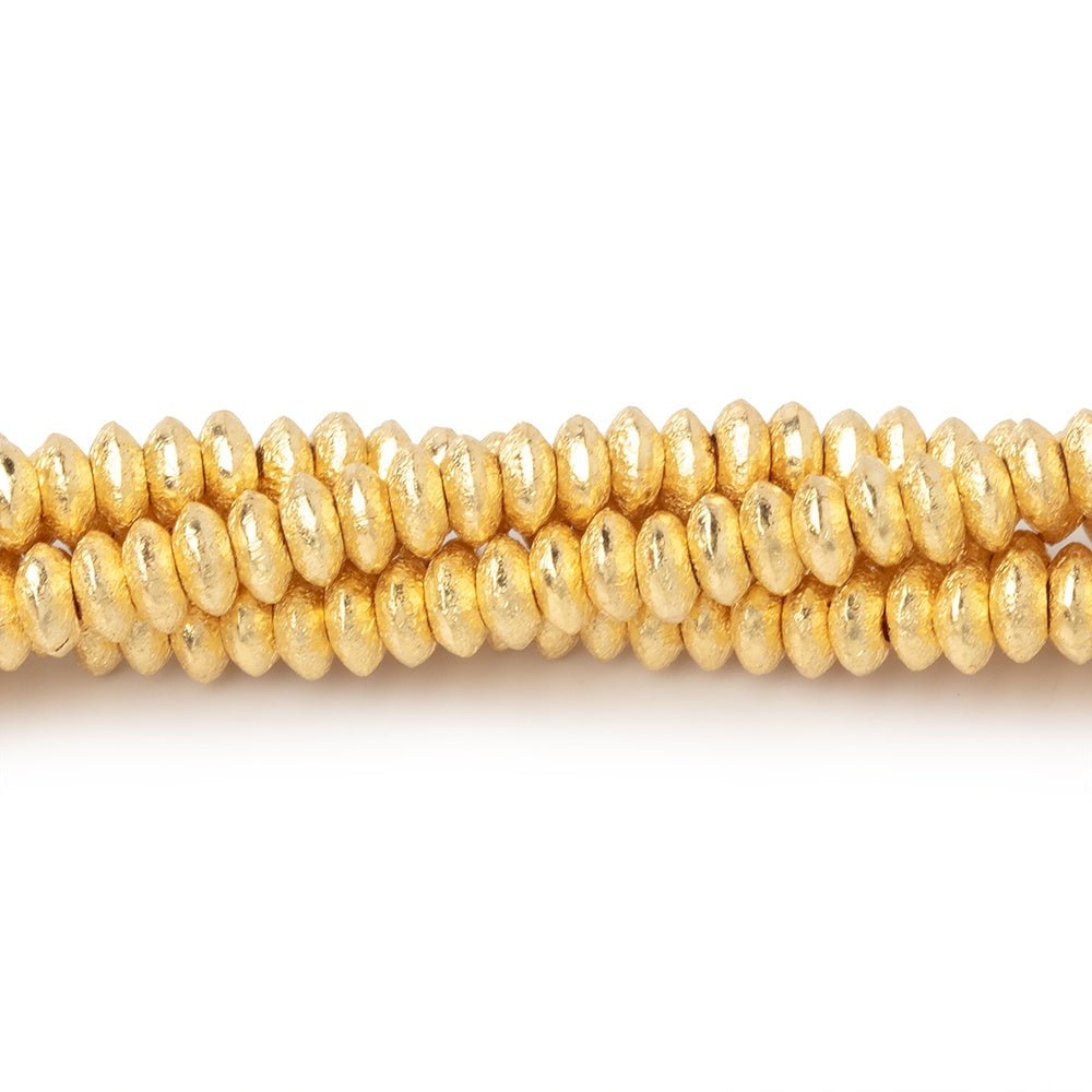 4mm Brushed Disc Beads (ONLINE ORDER ONLY)