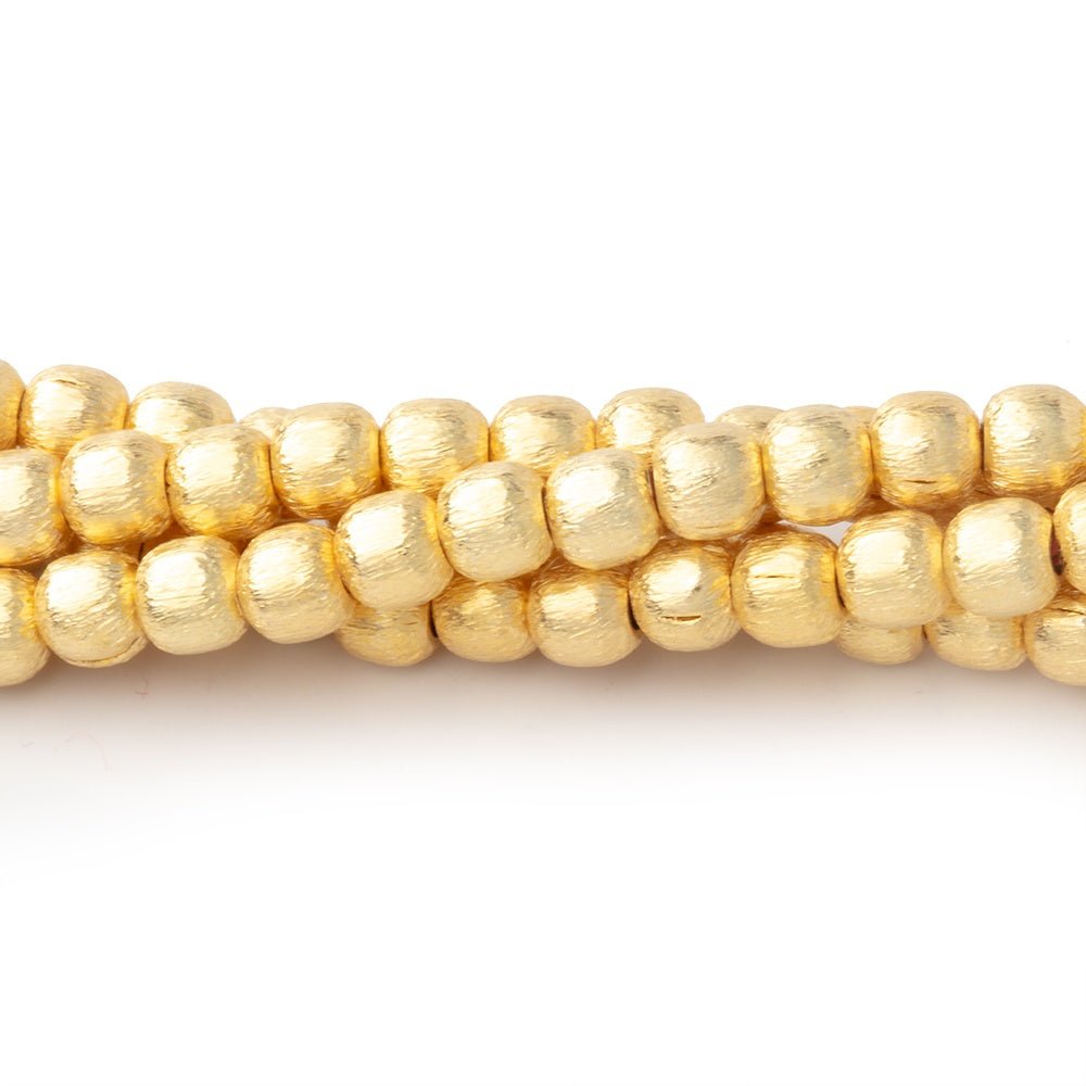 4mm Brushed Round Beads (ONLINE ORDER ONLY)