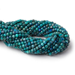 4mm Chrysocolla Micro Faceted Cube Beads 12.5 inch 138 pieces A (ONLINE ORDER ONLY)