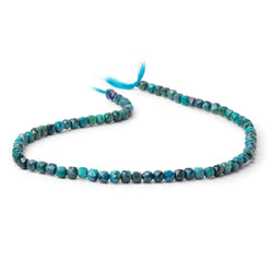 4mm Chrysocolla Micro Faceted Cube Beads 12.5 inch 138 pieces A (ONLINE ORDER ONLY)