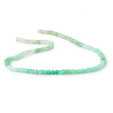 4mm Chrysoprase Faceted Rondelles 13.75 inch 122 pieces (ONLINE ORDER ONLY)