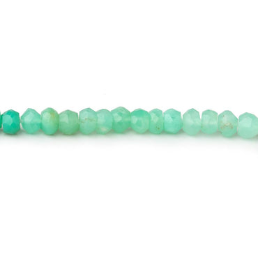 4mm Chrysoprase Faceted Rondelles 13.75 inch 122 pieces (ONLINE ORDER ONLY)