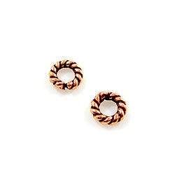 4mm Copper Twisted Jumpring 50 pcs (ONLINE ORDER ONLY)
