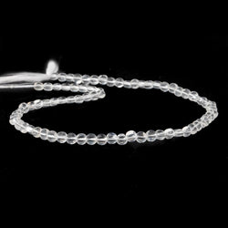 4mm Crystal Quartz checkerboard calibrated faceted coins 12.5 inch 78 beads AAA (ONLINE ORDER ONLY)