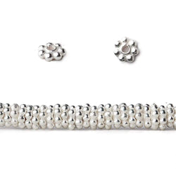 4mm Daisy Spacer Beads 8 inch 155 pieces (ONLINE ORDER ONLY)