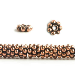 4mm Daisy Spacer Beads 8 inch 155 pieces (ONLINE ORDER ONLY)