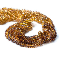 4.5mm Golden Shaded Tourmaline Plain Rondelle 16inch 198 beads (ONLINE ORDER ONLY)
