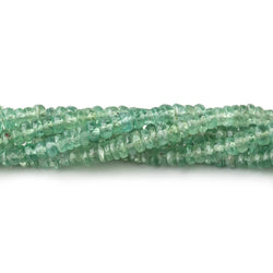 4mm Green Kyanite Faceted Rondelle Beads 8 inch 99 pieces (ONLINE ORDER ONLY)