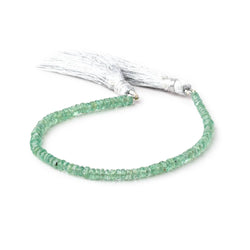 4mm Green Kyanite Faceted Rondelle Beads 8 inch 99 pieces (ONLINE ORDER ONLY)