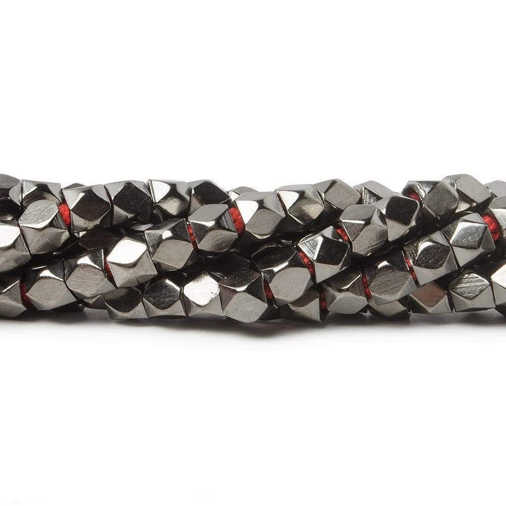 4mm Hand Polished Faceted Nugget Beads 8 inch 45 pieces (ONLINE ORDER ONLY)