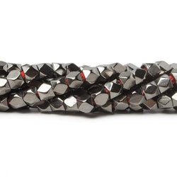 4mm Hand Polished Faceted Nugget Beads 8 inch 45 pieces (ONLINE ORDER ONLY)
