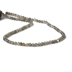 4mm Labradorite faceted round beads 13 inch 90 pieces (ONLINE ORDER ONLY)