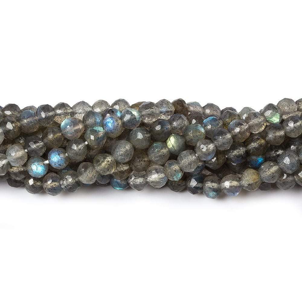 4mm Labradorite faceted round beads 13 inch 90 pieces (ONLINE ORDER ONLY)