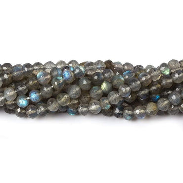 4mm Labradorite faceted round beads 13 inch 90 pieces (ONLINE ORDER ONLY)