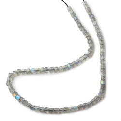 4mm Labradorite micro faceted cubes 12 inch 80 beads (ONLINE ORDER ONLY)