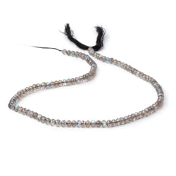 4mm Labradorite Micro Faceted Rondelle Beads 13.5 inch 114 pieces AAA (ONLINE ORDER ONLY)