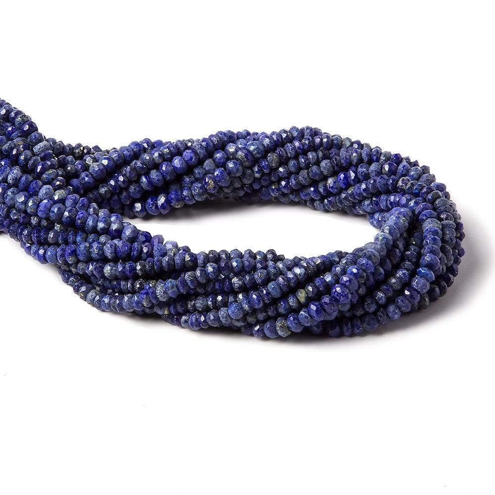 4mm Lapis Lazuli Faceted Rondelle Beads 13 inch 118 pieces (ONLINE ORDER ONLY)