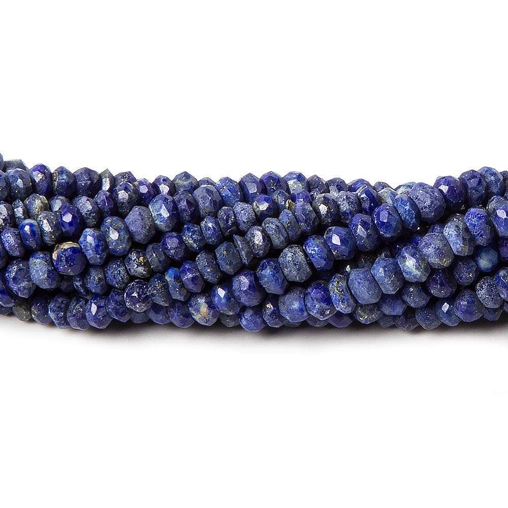 4mm Lapis Lazuli Faceted Rondelle Beads 13 inch 118 pieces (ONLINE ORDER ONLY)
