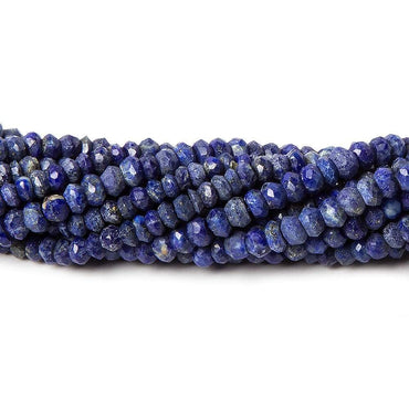 4mm Lapis Lazuli Faceted Rondelle Beads 13 inch 118 pieces (ONLINE ORDER ONLY)