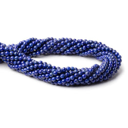 4mm Lapis Lazuli Plain Rounds 16 inch 98 Beads 1mm Hole (ONLINE ORDER ONLY)