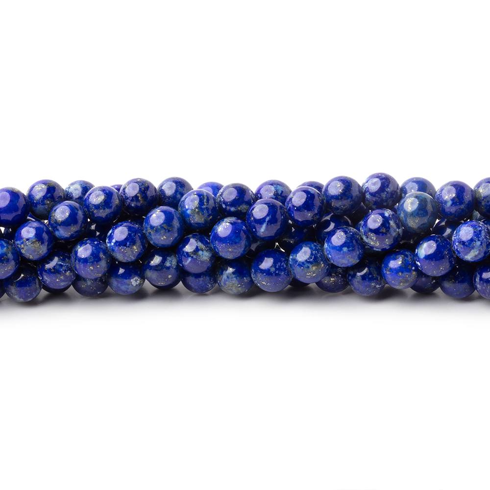 4mm Lapis Lazuli Plain Rounds 16 inch 98 Beads 1mm Hole (ONLINE ORDER ONLY)
