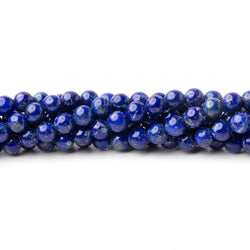 4mm Lapis Lazuli Plain Rounds 16 inch 98 Beads 1mm Hole (ONLINE ORDER ONLY)