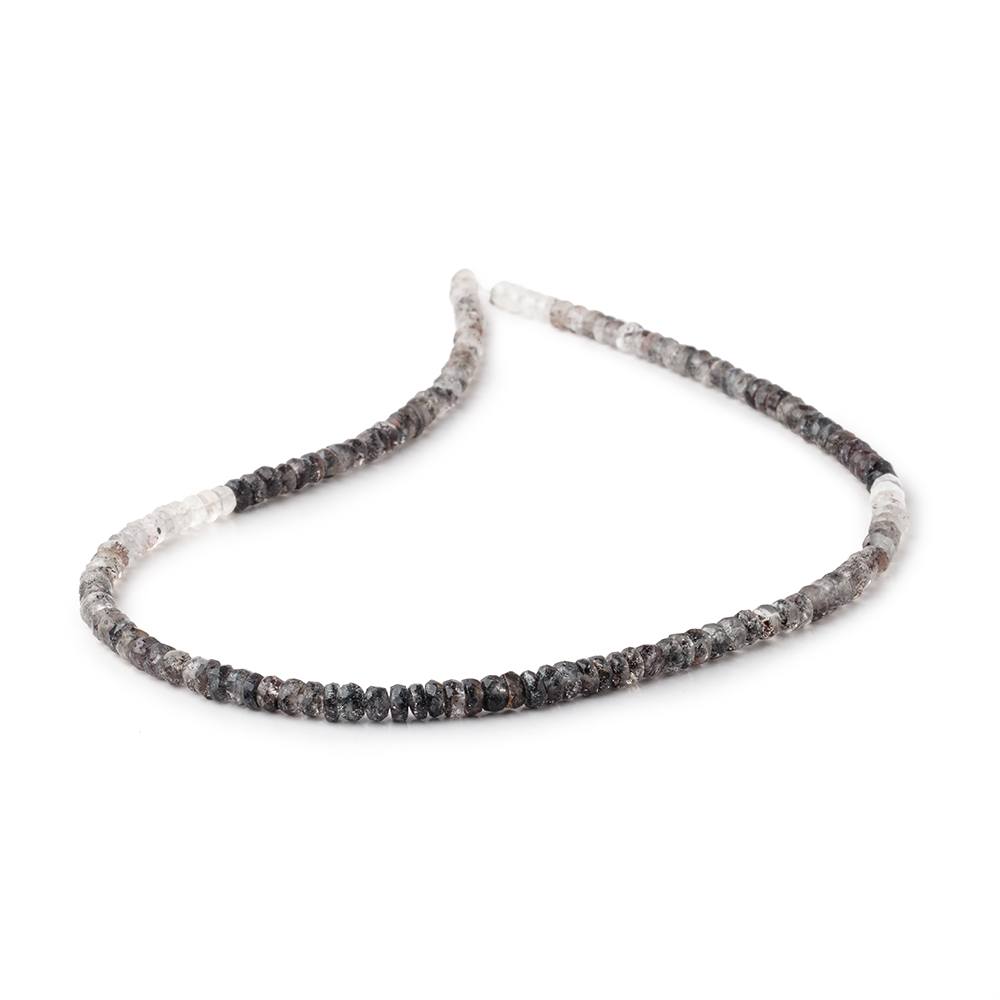 4mm Moss Amethyst Faceted Rondelle Beads 15.75 inch 160 pieces (ONLINE ORDER ONLY)