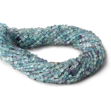 4mm Multi Color Fluorite checkerboard calibrated faceted coins 12.5 inch 85 beads A (ONLINE ORDER ONLY)