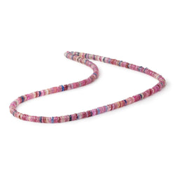 5mm Multi Color Madagascar Sapphire Faceted Heishi 16 inch 290 Beads AA (ONLINE ORDER ONLY)