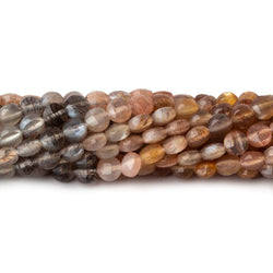 4mm Multi Color Moonstone checkerboard calibrated faceted coins 12.5 inch 85 beads AAA (ONLINE ORDER ONLY)