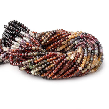 4mm Multi Color Spinel Micro Faceted Rondelle Beads 12.5 inch 98 pieces (ONLINE ORDER ONLY)