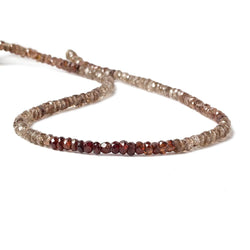 4mm Multi Color Zircon Faceted Rondelle Beads 12 inch 155 pieces (ONLINE ORDER ONLY)