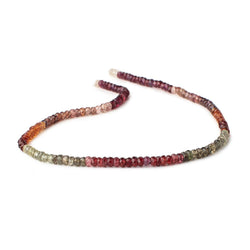 4mm Multi Gemstone Faceted Rondelle Beads 13.5 inch 130 pieces (ONLINE ORDER ONLY)