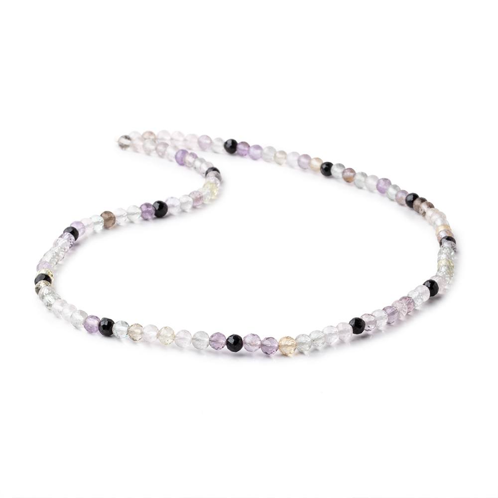 4mm Multi Gemstone Faceted Round Beads 16 inch 112 pieces (ONLINE ORDER ONLY)