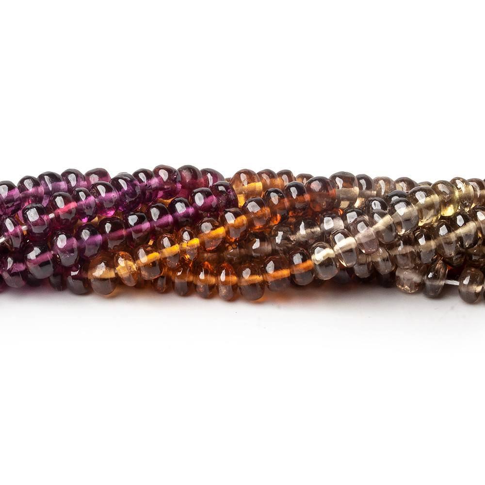 4mm Multi-gemstone Plain Rondelle Beads 13.75 inch 150 pcs (ONLINE ORDER ONLY)